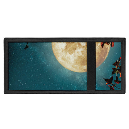Autumn Full Moon Print Trifold Wallet