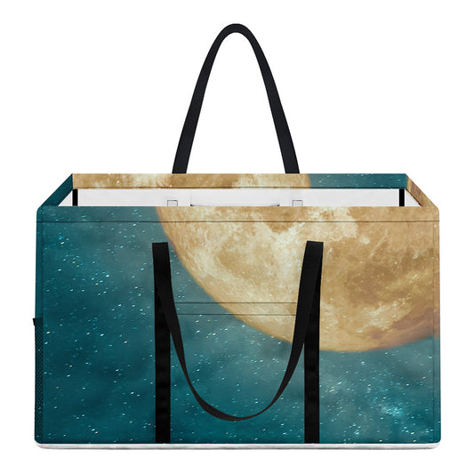 Autumn Full Moon Print Utility Tote Bag
