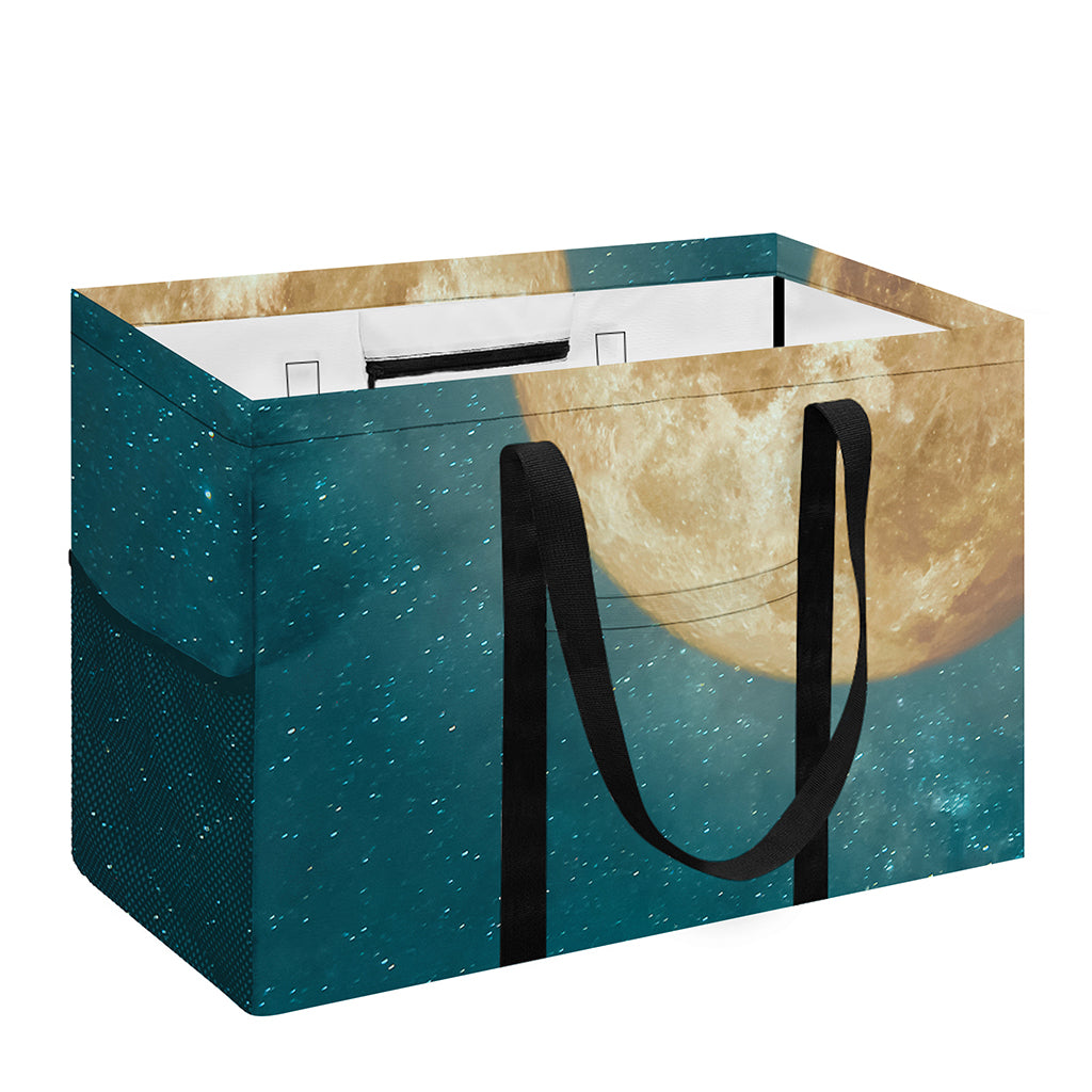 Autumn Full Moon Print Utility Tote Bag