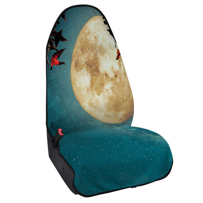 Autumn Full Moon Print Waterproof Car Seat Cover