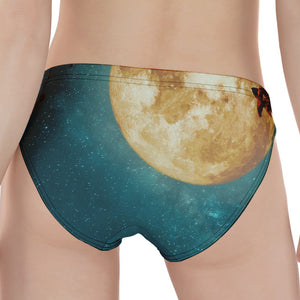 Autumn Full Moon Print Women's Panties