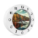 Autumn Lake Print Alarm Clock