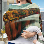Autumn Lake Print Baby Seat Cover