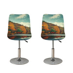 Autumn Lake Print Bar Stool Covers