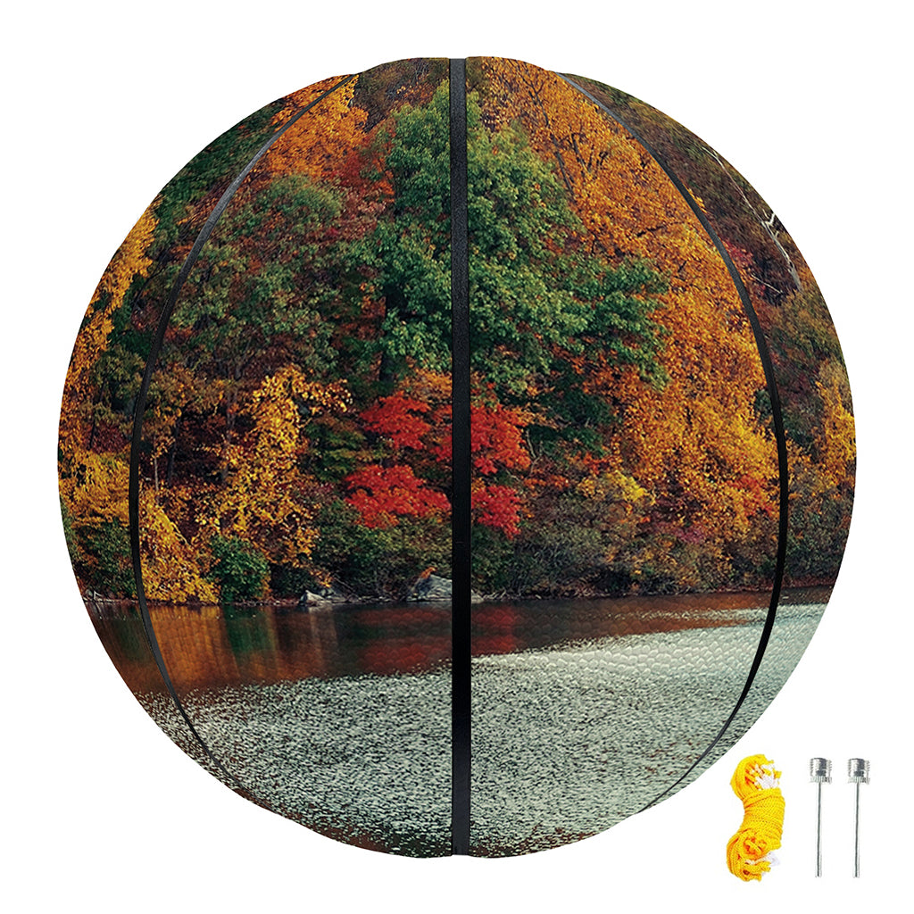 Autumn Lake Print Basketball