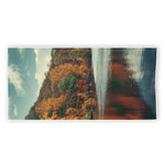 Autumn Lake Print Beach Towel