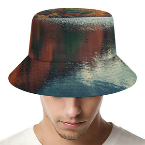 Autumn Lake Print Bucket Hat