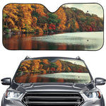 Autumn Lake Print Car Windshield Sun Shade