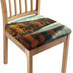 Autumn Lake Print Chair Cushion Cover