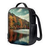 Autumn Lake Print Crossbody Lunch Bag