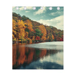 Autumn Lake Print Curtain