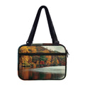 Autumn Lake Print Double Strap Bible Bag
