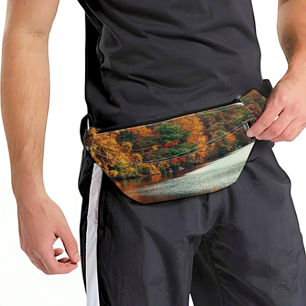 Autumn Lake Print Fanny Pack