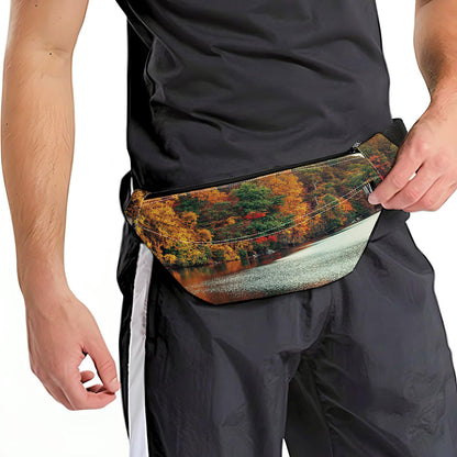 Autumn Lake Print Fanny Pack