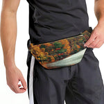 Autumn Lake Print Fanny Pack