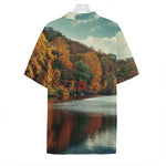 Autumn Lake Print Hawaiian Shirt