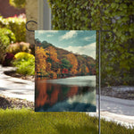 Autumn Lake Print House Flag