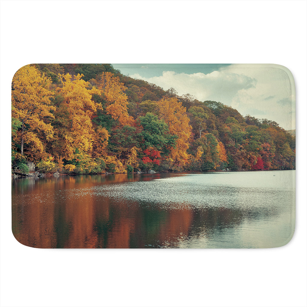 Autumn Lake Print Indoor Door Mat