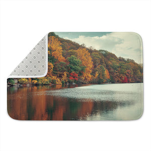 Autumn Lake Print Indoor Door Mat