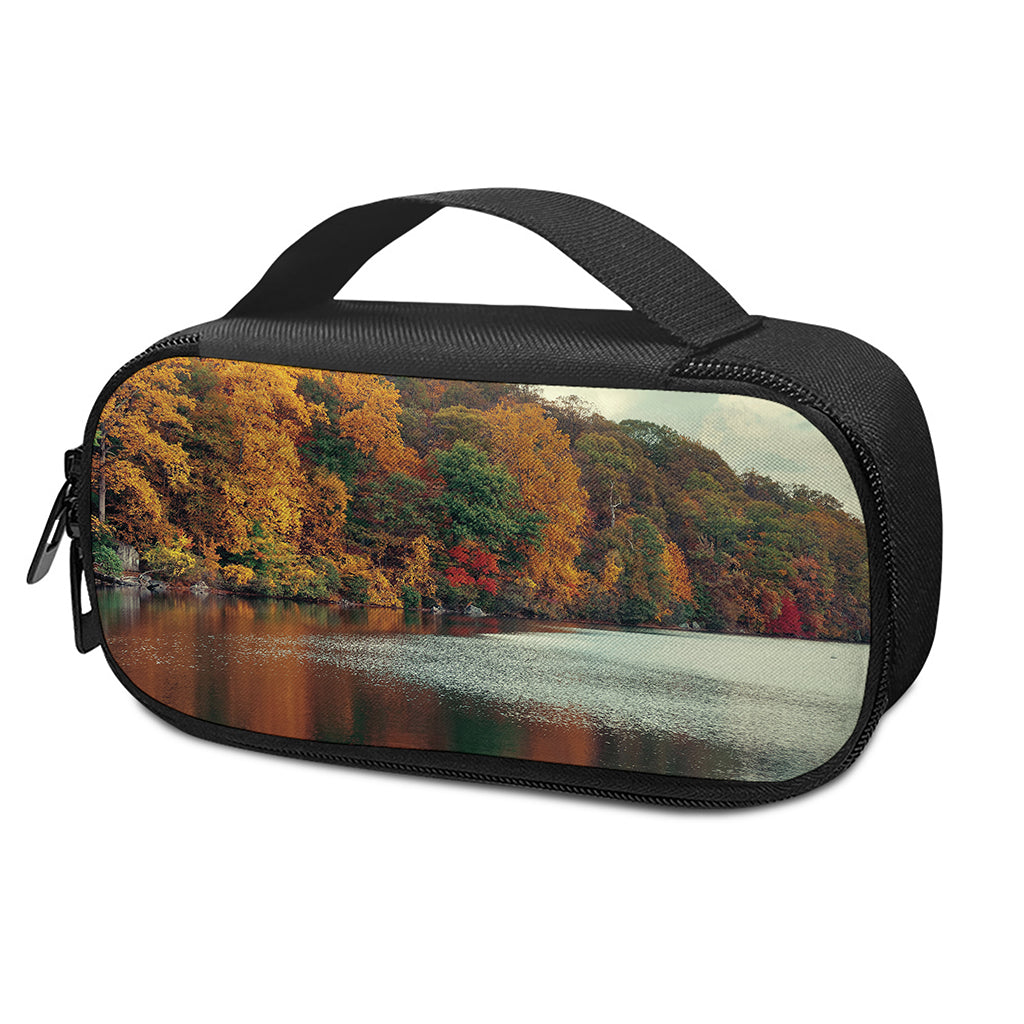 Autumn Lake Print Insulin Cooler Travel Case