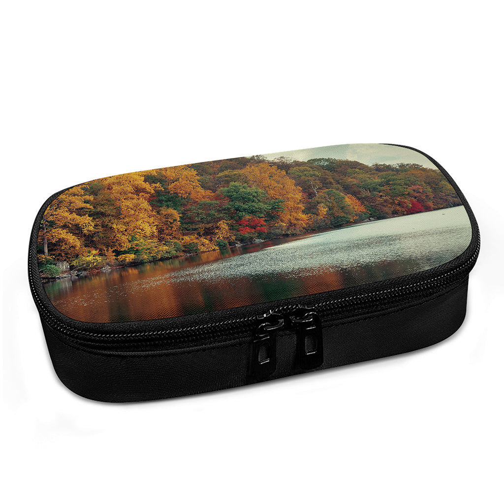 Autumn Lake Print Insulin Cooler Travel Case