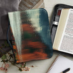 Autumn Lake Print Leather Bible Cover