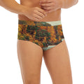 Autumn Lake Print Men's Briefs