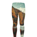 Autumn Lake Print Men's Leggings