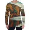 Autumn Lake Print Men's Long Sleeve T-Shirt