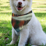Autumn Lake Print Over The Collar Dog Bandana