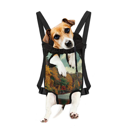 Autumn Lake Print Pet Carrier Backpack