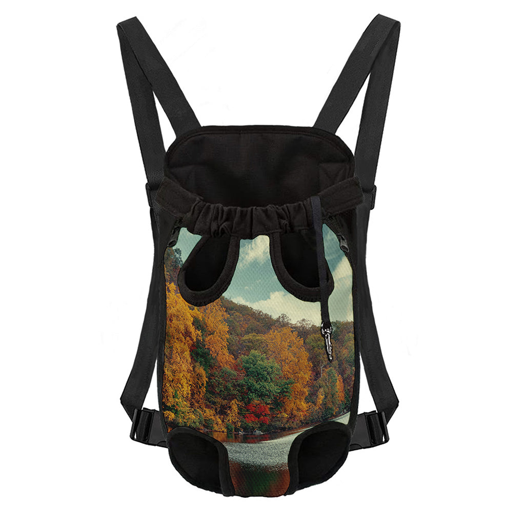 Autumn Lake Print Pet Carrier Backpack