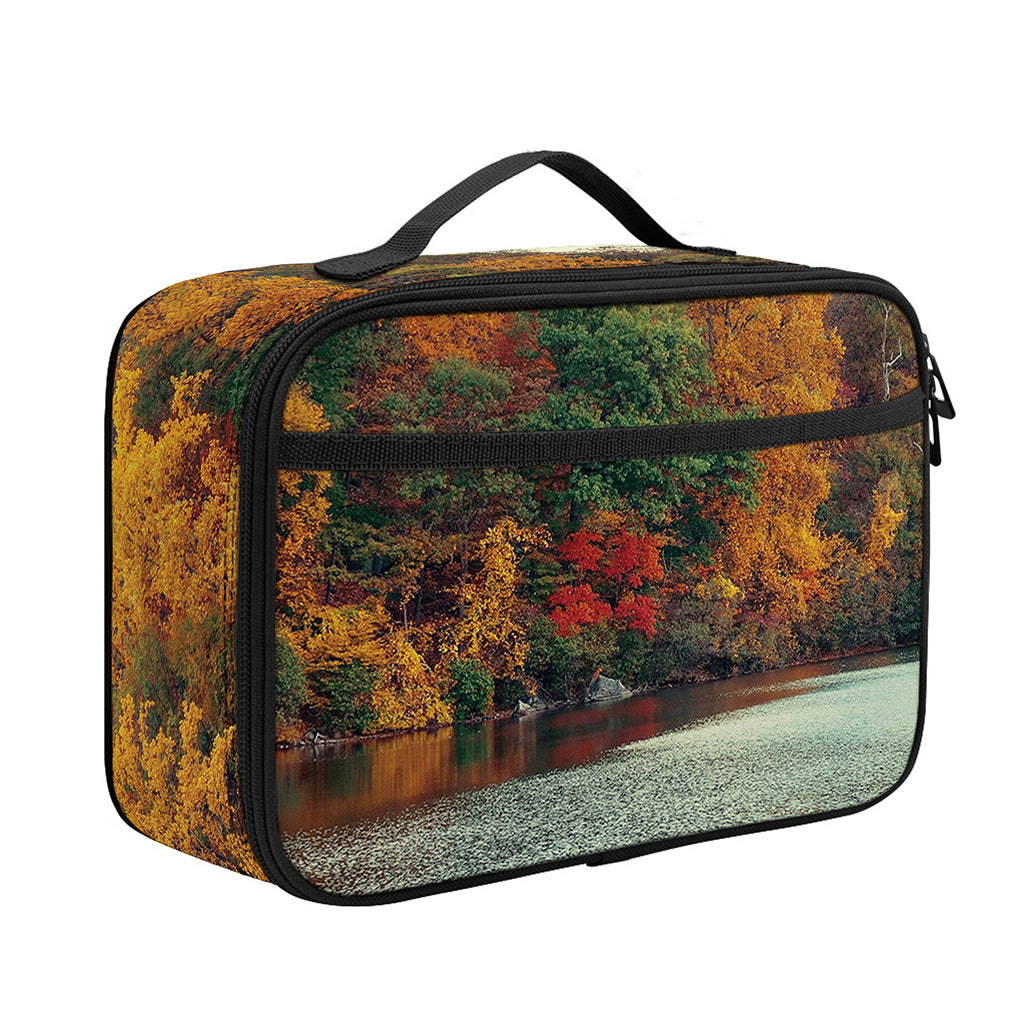 Autumn Lake Print Portable Lunch Bag