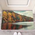 Autumn Lake Print Rubber Doormat