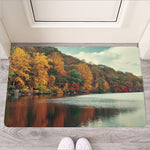 Autumn Lake Print Rubber Doormat