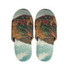 Autumn Lake Print Slippers