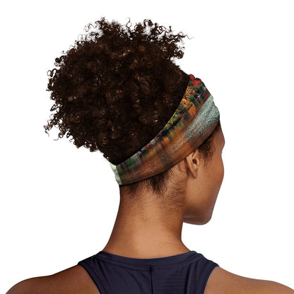 Autumn Lake Print Sports Headband