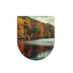 Autumn Lake Print Toilet Lid Cover