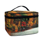 Autumn Lake Print Travel Makeup Bag