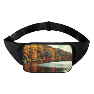 Autumn Lake Print Waist Bag