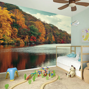 Autumn Lake Print Wall Sticker