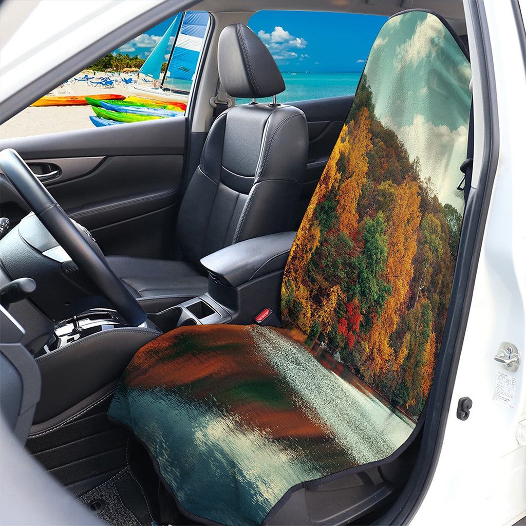Autumn Lake Print Waterproof Car Seat Cover