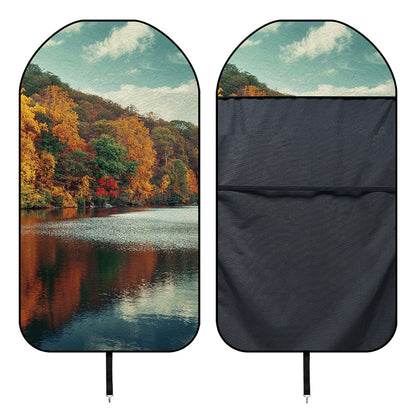Autumn Lake Print Waterproof Car Seat Cover