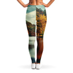 Autumn Lake Print Women's Leggings