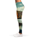 Autumn Lake Print Women's Leggings