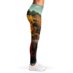 Autumn Lake Print Women's Leggings