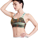 Autumn Lake Print Women's Sports Bra
