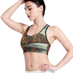 Autumn Lake Print Women's Sports Bra
