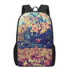 Autumn Leaves Print 17 Inch Backpack