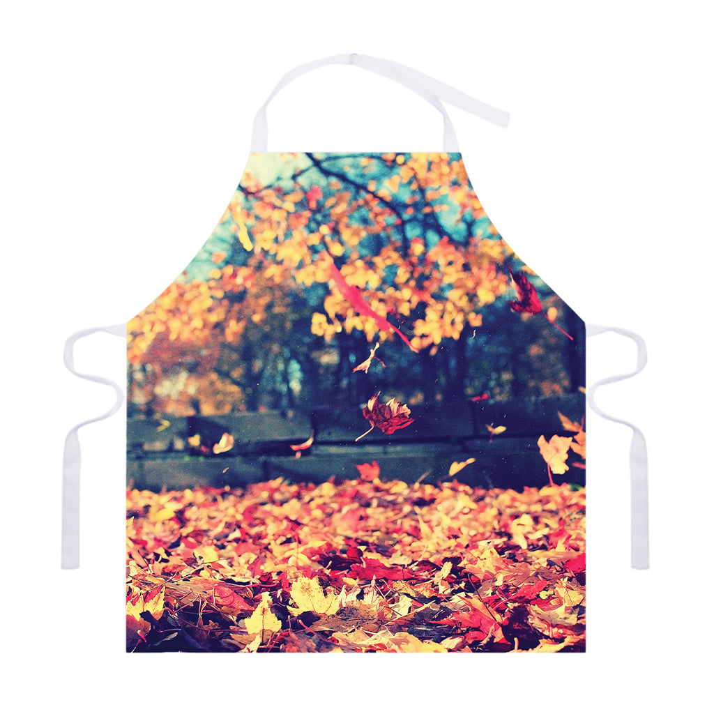 Autumn Leaves Print Adjustable Apron